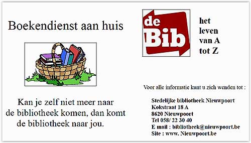 afiche boekendienst aan huis