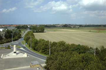 Zicht van op het Koning AlbertI-monument.