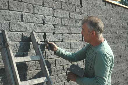 afwerking muur ligweide