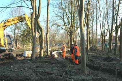 aanleg wandelweg