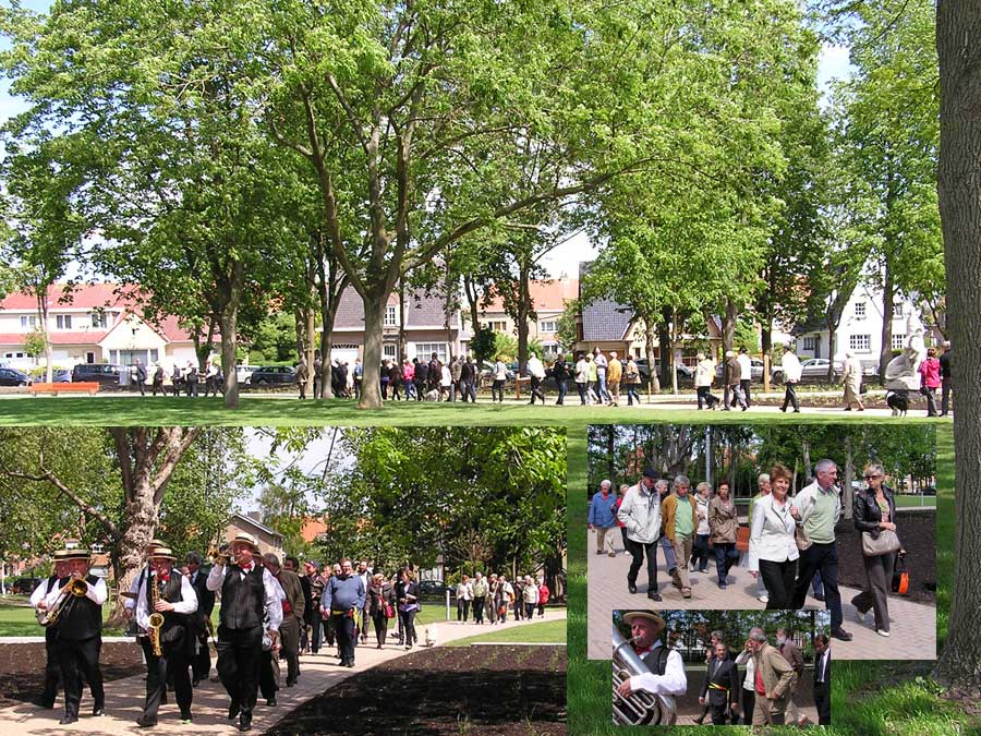 wandeling door het park