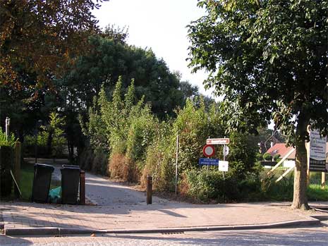 Toegang park in de Stationslaan