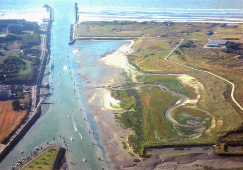 luchtfoto van hersted gebied