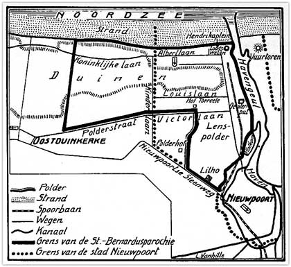 kaart nieuwpoort zonder deelgemeenten