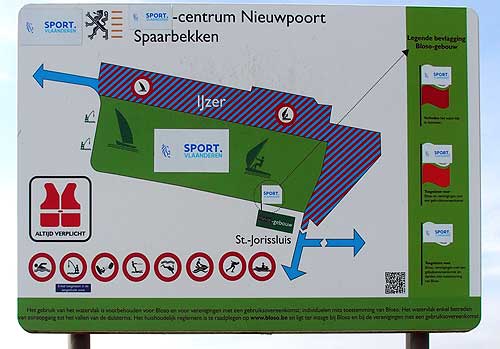 bord info gebruik watersportbekken