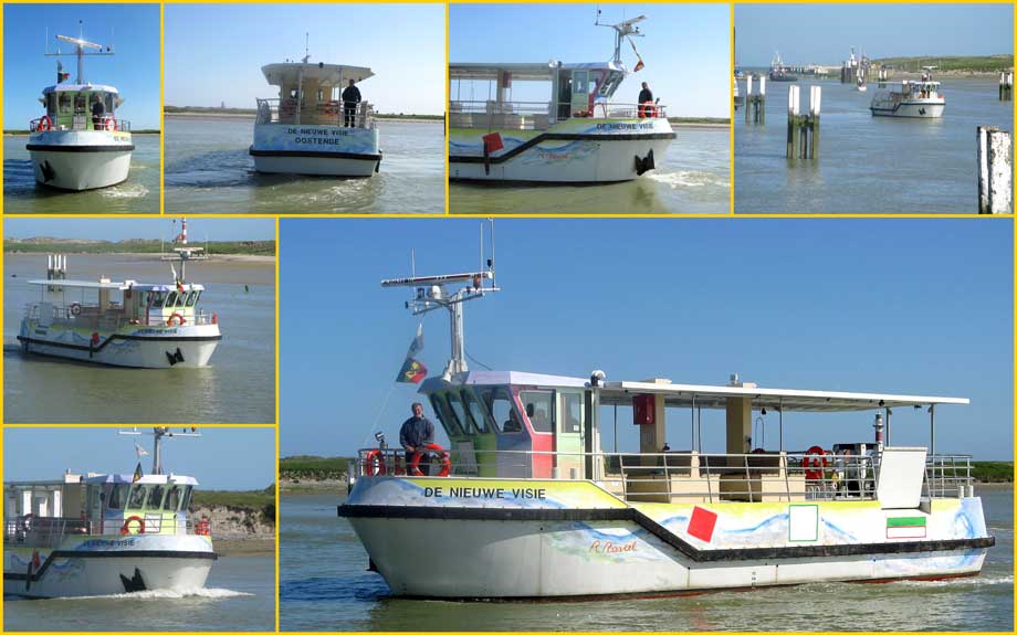 collage foto's van de veerboot