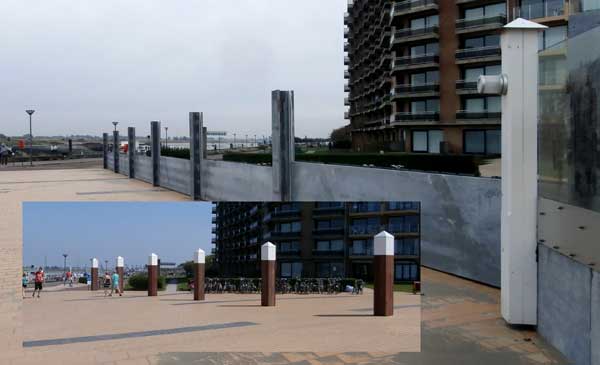 de stormmuur op het Loodswezenplein