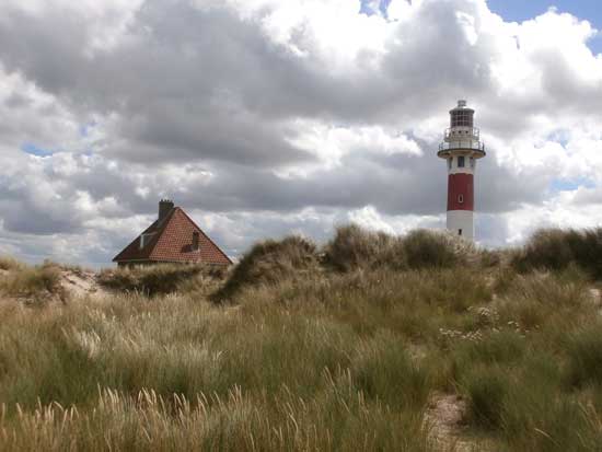 vuurtoren met het huis van de vuurtorenwachter