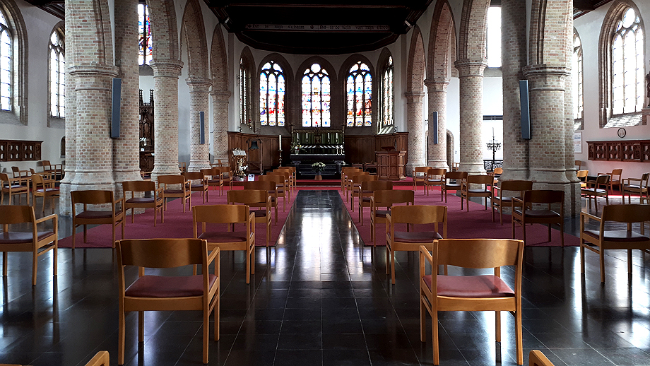 herindelig interieur naar de coronaregels