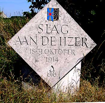 naamsteen 'slag om de ijzer 18-31 oktober 1914'